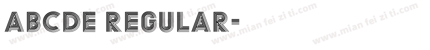 ABCDE Regular字体转换